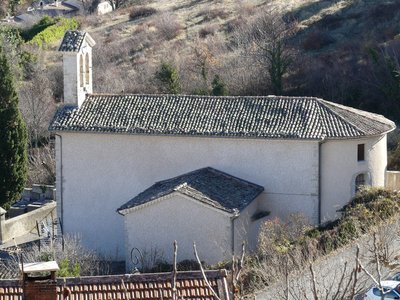 L’église d’Antonaves vue du nord