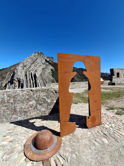 Evocation du passage de Napoléon à la terrasse sud de la Citadelle_Sisteron