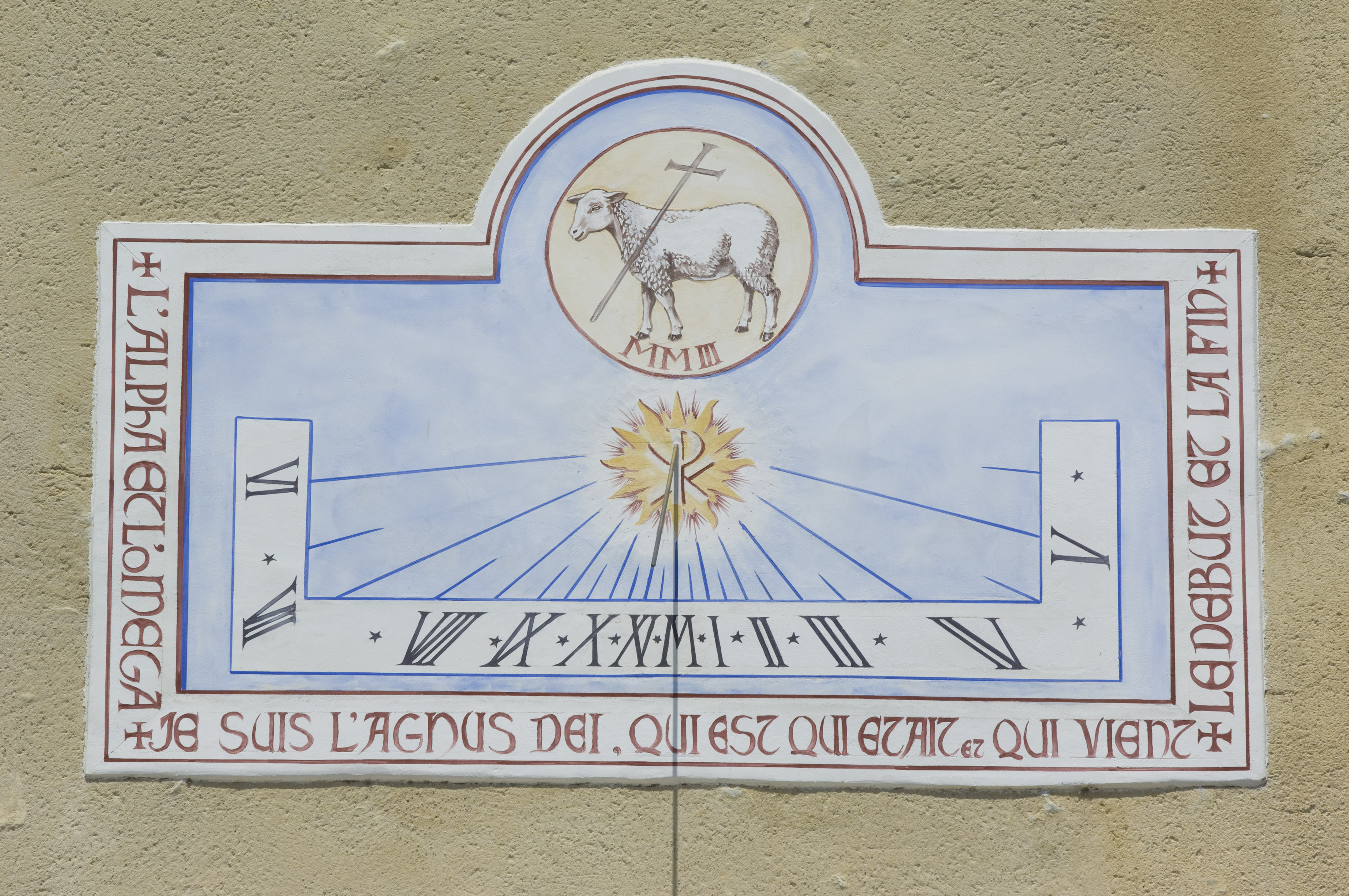 Cadran solaire sur l'église