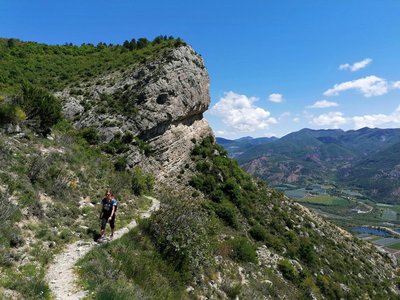 Randonnée au dessus du village, vers le pic de Crigne