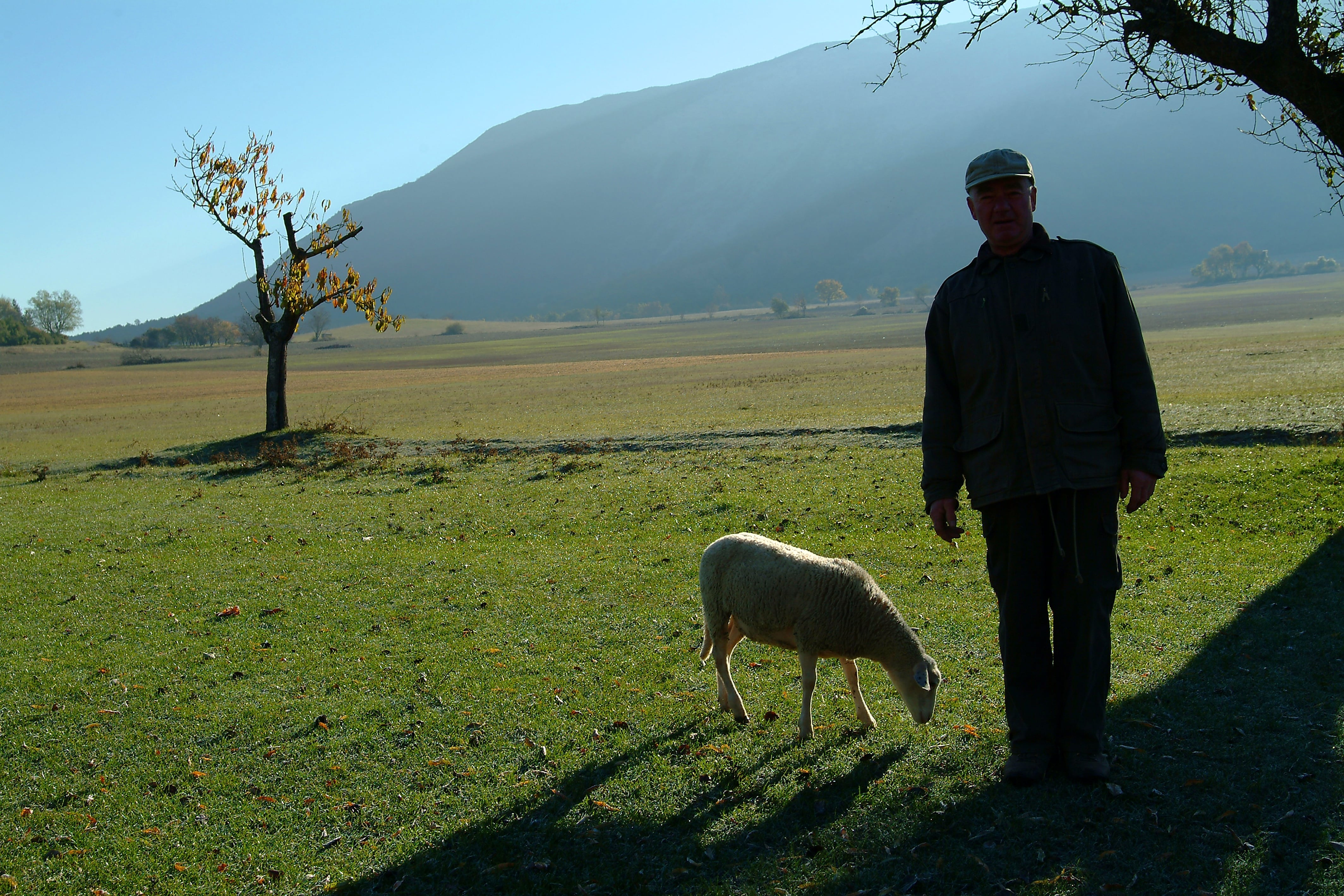 Berger au pied de la Montagne de Chabre