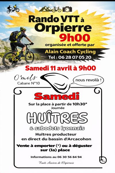 Rando VTT, huîtres & sabodets_Orpierre