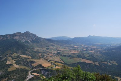 Vue sur la vallée en direction de l'Épine