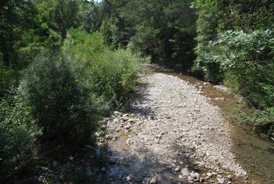 La Blaisance en aval, depuis le pont de Trescléoux