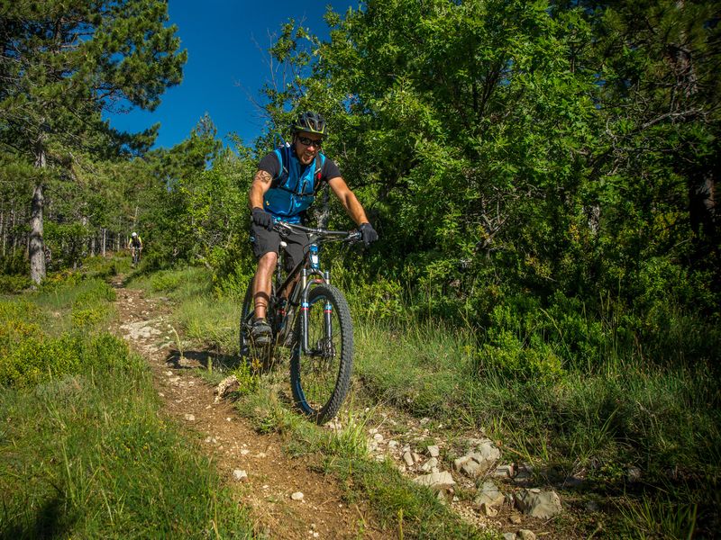 Traversée de la forêt Domaniale de la Méouge à VTT